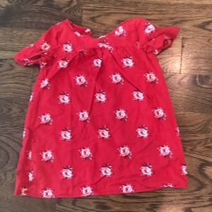 Red rose dress